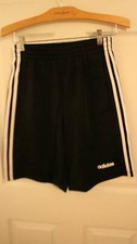 NWT Men's Black White Adidas CZ9779 M 3S TRIC Athletic Shorts Size Small