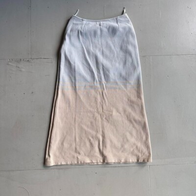 SALE❣️CHANELのロングskirt、超美品、00製、#38 Chanel vintage 90s/00s blue and tan midi/maxi skirt 38 | eBay