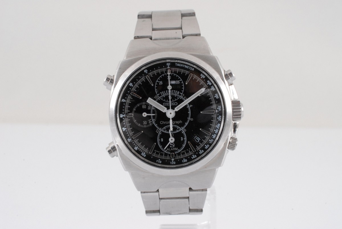 激レア セイコ SEIKO 7T32-F101 クロノグラフ シルバー ゴールド Seiko 7T32-F101 Chronograph Quartz Silver/Gold Dial Date