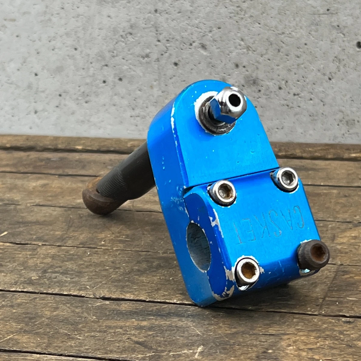Primo Casket Stem Neck Blue Old School BMX FReestyle Potts 1 in