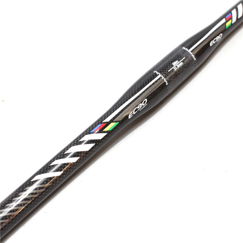 Manubrio Bici In Fibra Di Carbonio EC90, Piatto/riser, Diametro 31.8mm, Larghezza 600-760mm Per Strada E MTB Manubrio Carbonio Per Bici Strada Mtb Cruiser - Foto 3