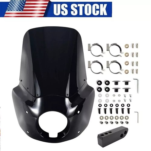 Carenado del faro delantero parabrisas de 15"" para Harley Dyna Low Rider 2006-2017 - Imagen 2 de 6