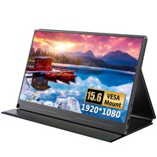 UPERFECT Portable Monitor 15.6'' FHD IPS Laptop External Monitor w/Smart Cover
