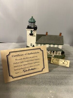 VTG HARBOUR LIGHTS 1998 HORTON POINT NEW YORK # 205 WITH ORIGINAL BOX AND COA