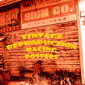 Reproduction Racing Sign Repro Racing Posters | eBay Stores