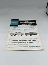 DEC 1959 1960 PRODUCT COMPARISON NEWSFLASH FALCON VS VALIANT FACTS VOL 60-C7-L7