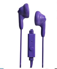 Magnavox Snug Fit Smooth Bass Handsfree Earphones w/ Mic  Control, Purple--NEW