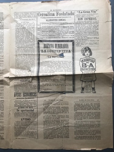 1910 EL NOTICIERO Caracas Venezuela Newspapers General Juan Vicente Gómez - Picture 5 of 12