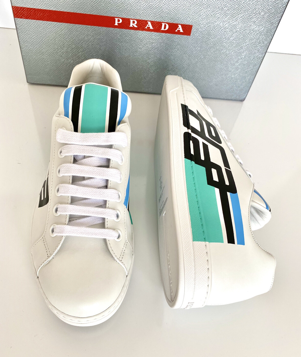 mens prada patent leather sneakers