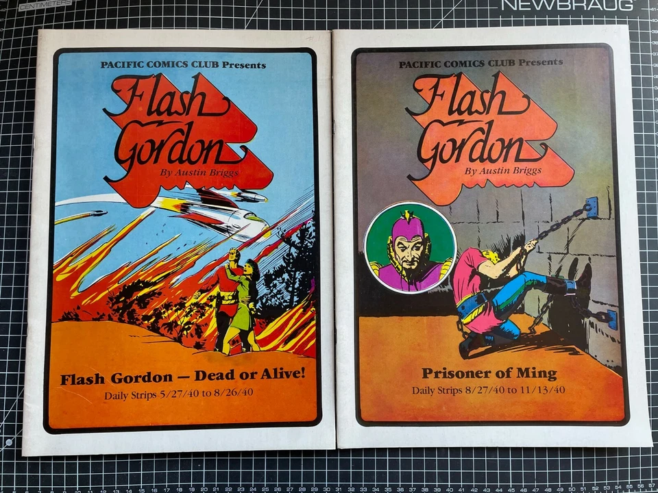 LOTE DE 4 PÁGINAS DIARIAS FLASH GORDON DEL CLUB DE CÓMICS DEL PACÍFICO GRAN TAMAÑO TPB AÑOS 1940-41 Foto 2 de 4