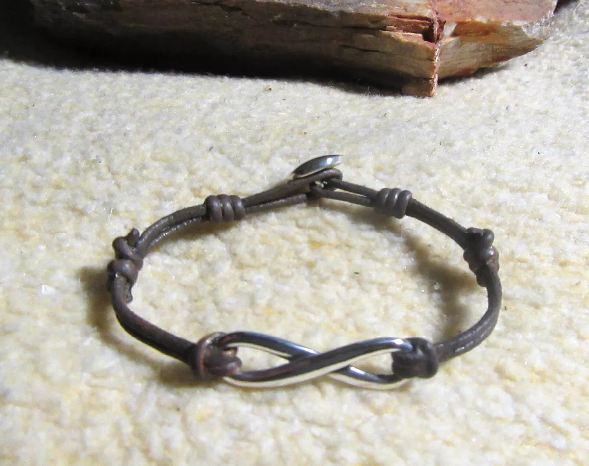 James avery infinity shop leather bracelet