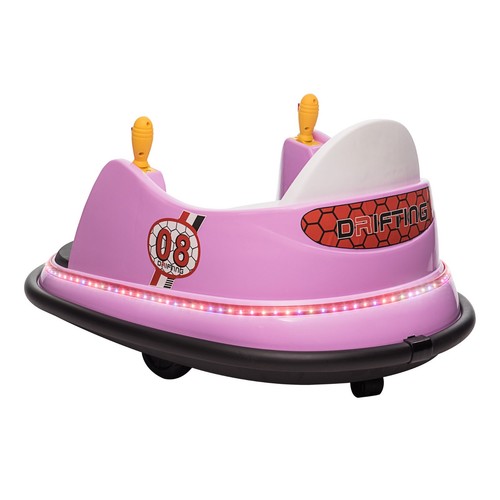 ZEOPHOL Kids 12V Kids Ride on Bumper Car Toddler Remote Control 360° Spin Flash - Picture 13 of 13