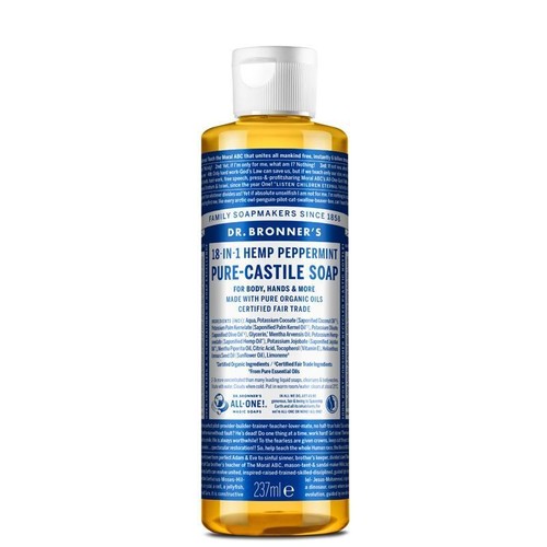 Dr Bronner's All-One Magic Soap - Peppermint- 240ml - Picture 2 of 2