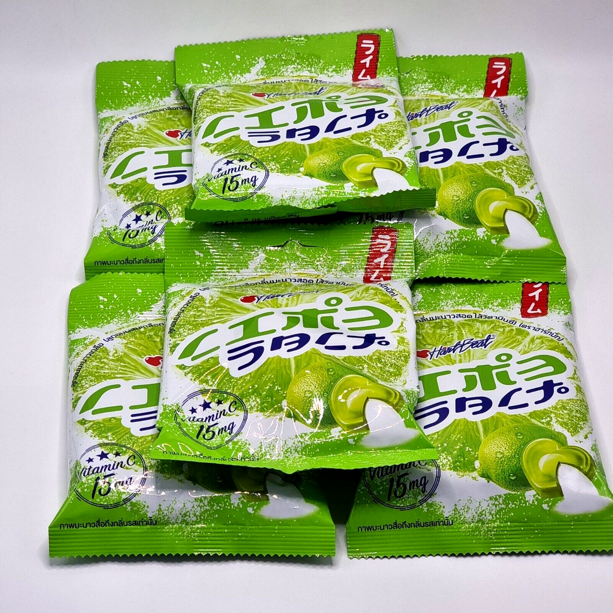 Heartbeat Candy Lemon Lime Salt Sour Flavour With Vitamin C Powder