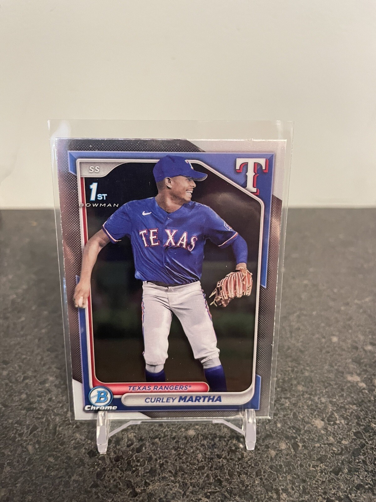 2024 Bowman Chrome Prospects #BCP-168 Curley Martha 1st Rookie Texas Rangers 🔥