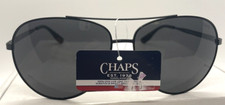 Chaps Aviator Sunglasses Black frame black tint lens new w/ tag