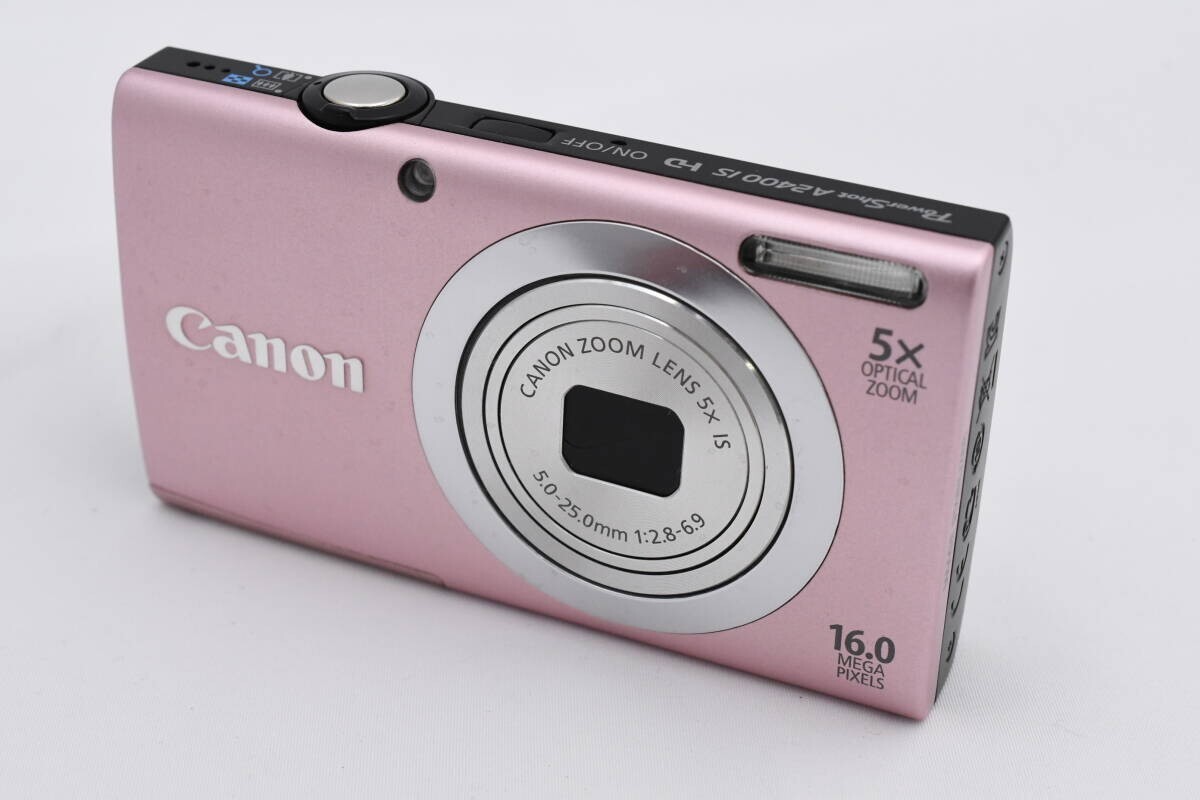 Canon PowerShot A2400 IS ピンク NEAR MINT] Canon PowerShot A2400 IS 16.0MP Pink Digital