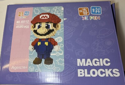 Super Mario Magic Blocks Set 4580 Pcs 3D DIY Mini Building Blocks Game ...