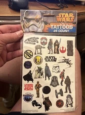 Star wars 28 Count Tattoos Lucasfilm NEW