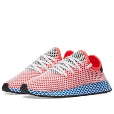 Adidas Deerupt Runner Trainers UK 11.5 Solar Red / Bluebird CQ2624 BNIBWT 💯