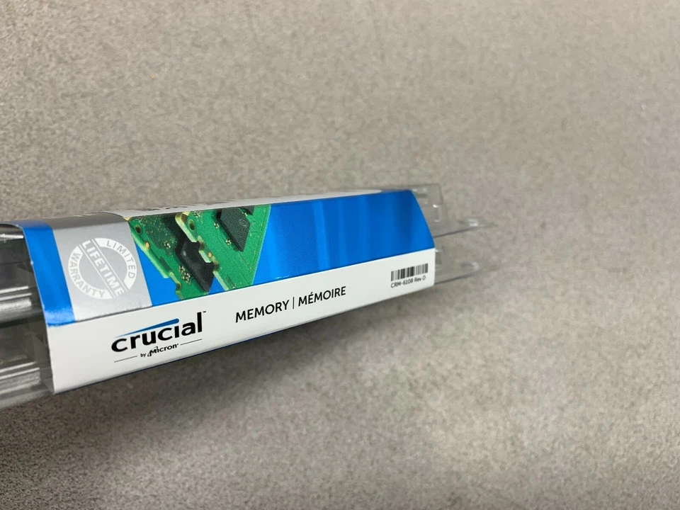 NEW MICRON CRUCIAL 8GB 2X4GB KIT MEMORY DDR4-2400 - Image 3 of 3