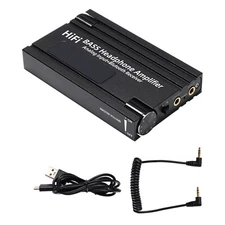 HiFi Headphone Amplifier 3.5mm with Bluetooth 5.0 Receiver - Portable 16-600Ω