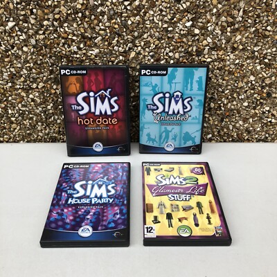 4 x Die Sims PC Spiele - Hot Date, Unleashed, & mehr 