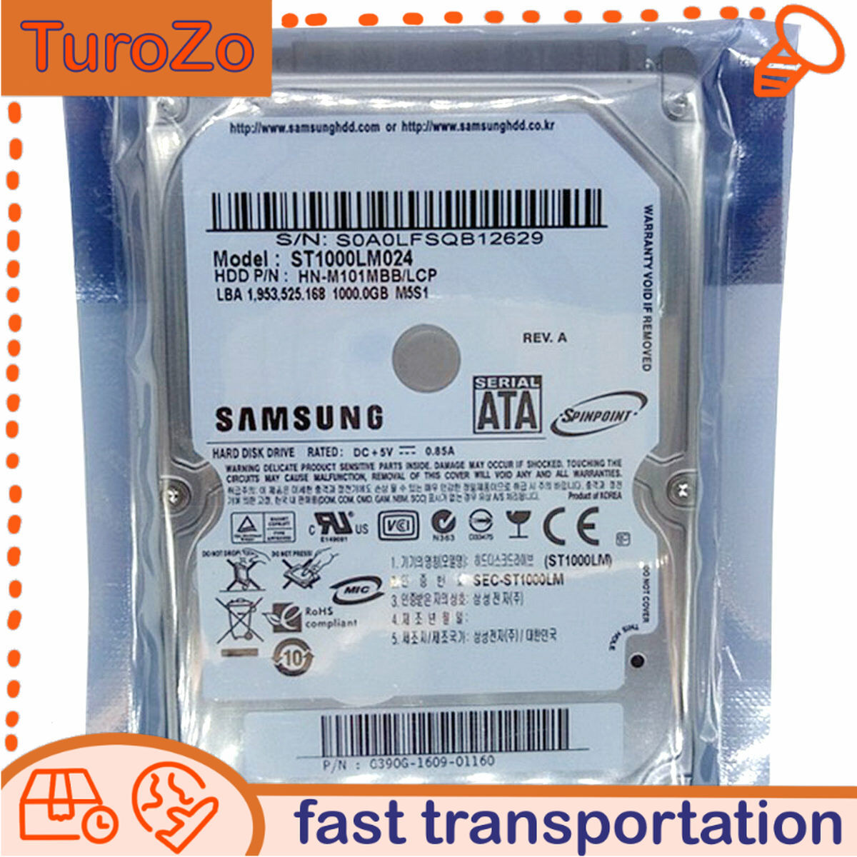 ST1000LM024 Samsung Seagate 1TB 5400RPM SATA 2.5