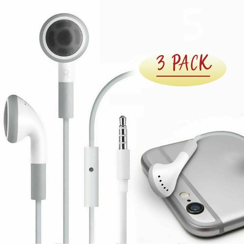 3 Pack Earphone with Built-in Microphone for iPod Touch 1 2 3 4 5 6 Generation - Picture 1 of 4