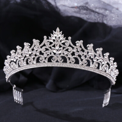 9386 20 Pcs Crystal Tiara Crowns Princess Crown Crown with Combs Rhinestone Amazon.com: Tigeen 20 Pcs Crystal Tiara Crowns Princess  main image 4