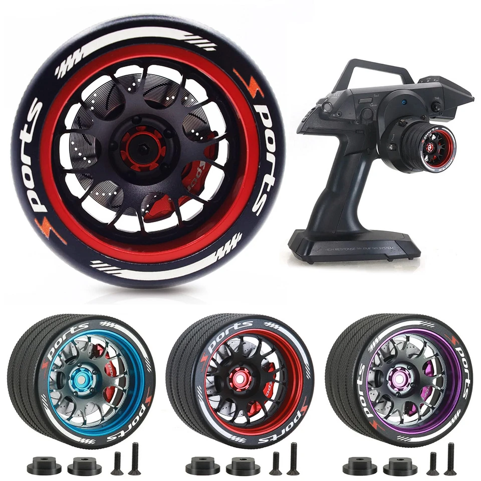 Volante de metal transmisor para SANWA MT4 MT5 M12 M17 Futaba FlySky Wfly Foto 2 de 4