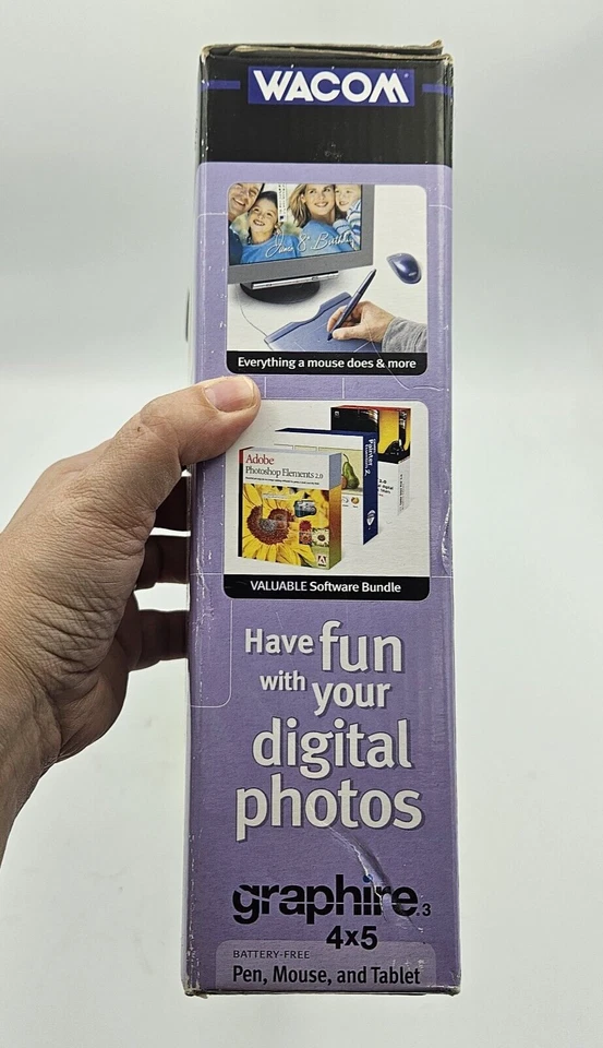 Wacom Graphire 3 4x5 USB Tablet w/Pen, Mouse & Software CD's CTE430SA New Sealed - Image 4 of 4