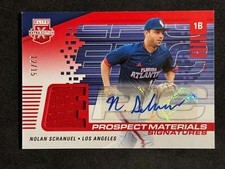 2023 Panini Elite Extra Edition Prospect Materials Auto Nolan Schanuel 12/15