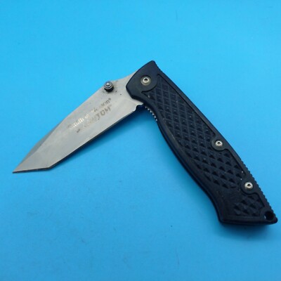 USED Smith & Wesson SWP11S PHANTOM Tanto Single Blade Folding KNIFE