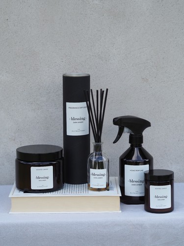 Vela perfumada vela en vaso perfumada 60 horas ÁMBAR OSCURO - Imagen 3 de 5