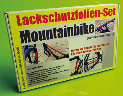 Lackschutzfolie Steinschlagschutz Set, 24 Teile transparent für Mountainbike