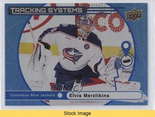 2025-26 Upper Deck Series 1 Tracking Systems Elvis Merzlikins #TS-28 READ 1t8t