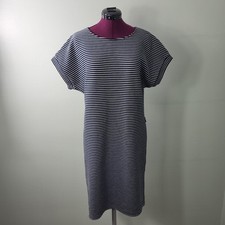 Hobbs NW3 Short-sleeved Striped Dress Navy White Size 16 Womens SKU 27