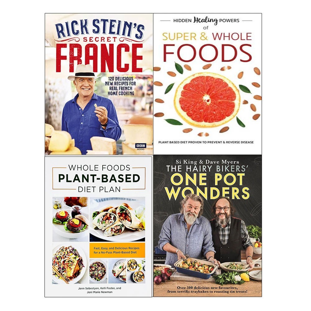 Secret France,Hidden Healing Powers,Whole Foods Plant,One Pot Wonders 4 Books