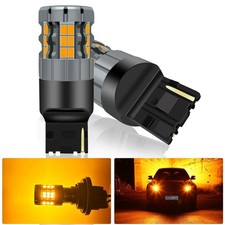 2Pcs 7440 LED Bulb Amber, 7440A 7441 7440NA WY21W T20 Turn Signal Light CANBU...