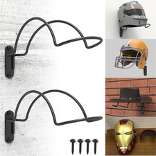 2 PCS Wall Mounted Helmet Rack Roma Helmet Holder Hook Multifunctionnal Metal Ra