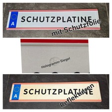 Original Kennzeichen Österreich Nummernschild  EU Rohling + Schutzfolie