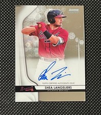 Shea Langeliers Autographed Card Prospect Rookie. rookie card picture