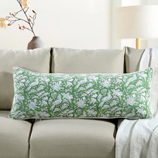 Cpc Cotton Print Club Cpc Olive Green 100 Cotton Block Print Sham Cover 14X36