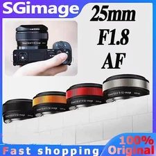 SGimage AF 25mm F1.8 APS-C Large Aperture Auto Focus Lens for Fujifilm X,Sony E