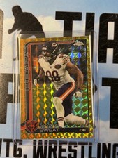 2025 Topps Chrome Football Montez Sweat Gold Geometric Refractor 49/50