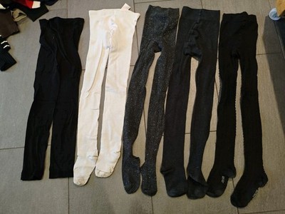 Strumpfhosen Set Falke Vertbaudet Paket 5 Stück Schwarz Weiß 122