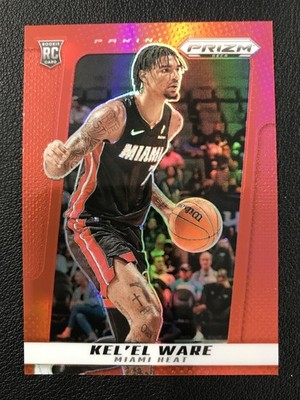 2024-25 Panini Prizm Deca #79 Kel'el Ware Rookie Red /199 Miami Heat