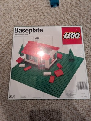 LEGO System Green Baseplate Set 813 Building Set Vintage 1986 SEALED Heck yeahhh