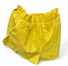Women  s Vintage/Retro Yellow High Waist Shorts Euc Large